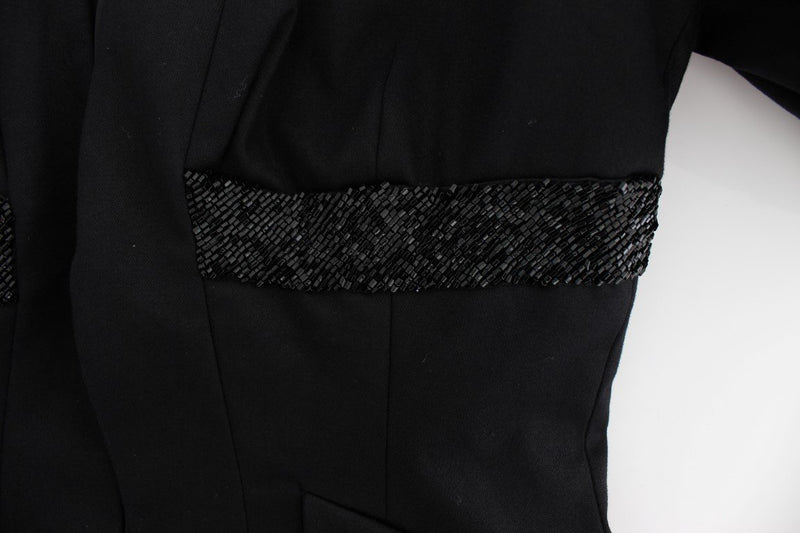 Black Stretch Cotton Suit