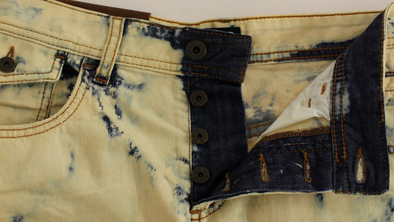 Blue cotton washed jeans shorts