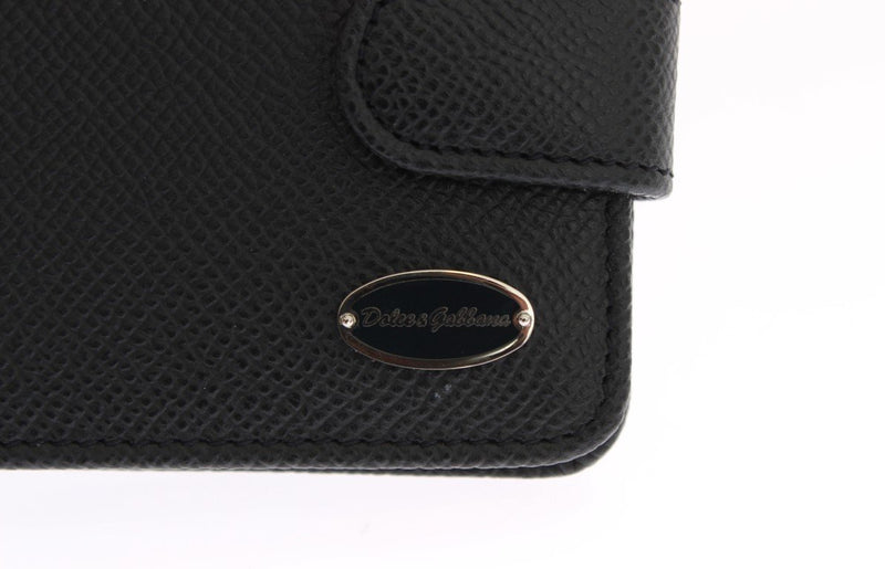 Blue Dauphine Leather Pocket Wallet