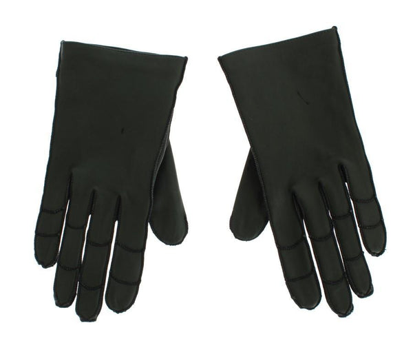 Green Leather Women's Gloves