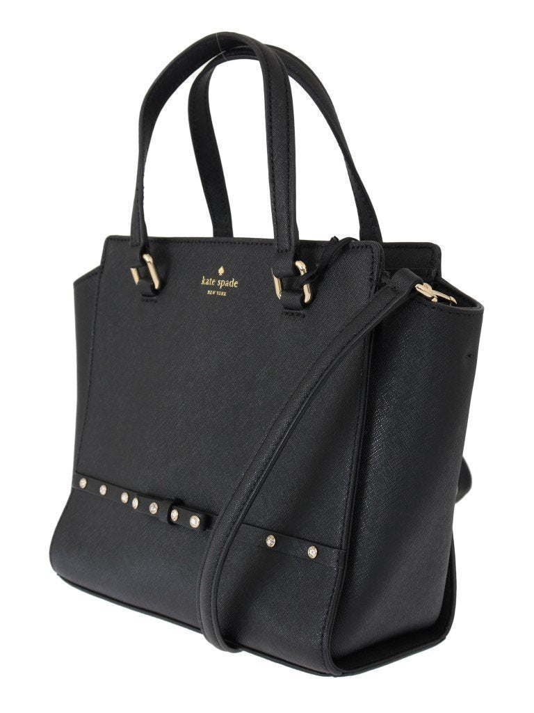 Black SMALL HANDLEE Leather Handbag