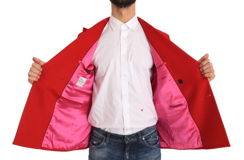 Sport Coat Blazer Red Cashmere Jacket