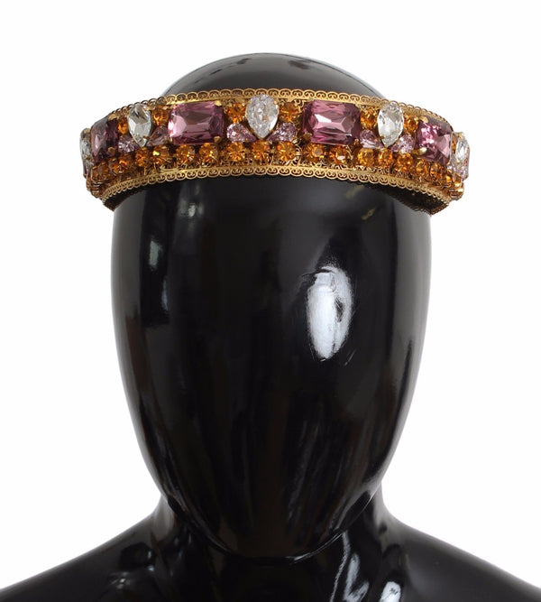 Crown Gold-plated Crystal Sicily GEMME Tiara Headband