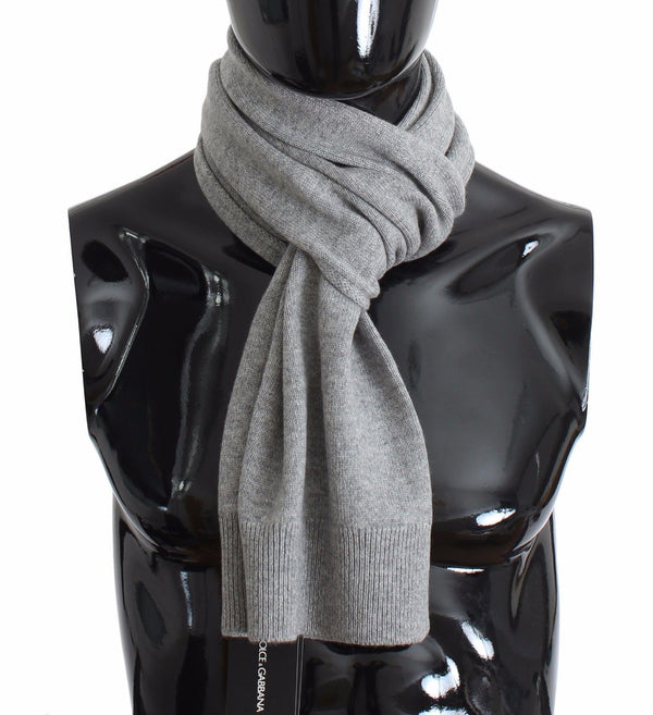 Gray Cashmere Mens Scarf