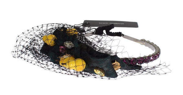 Diadem Headband Tiara Pear Fruit Crystal Bow Hair