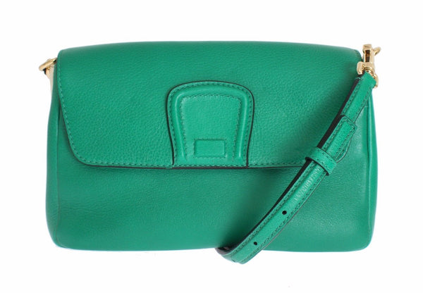 Green Leather Shoulder Messenger Satchel