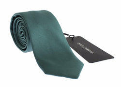 Green Silk Classic Slim Neck Tie