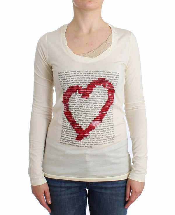 White longsleeved cotton top