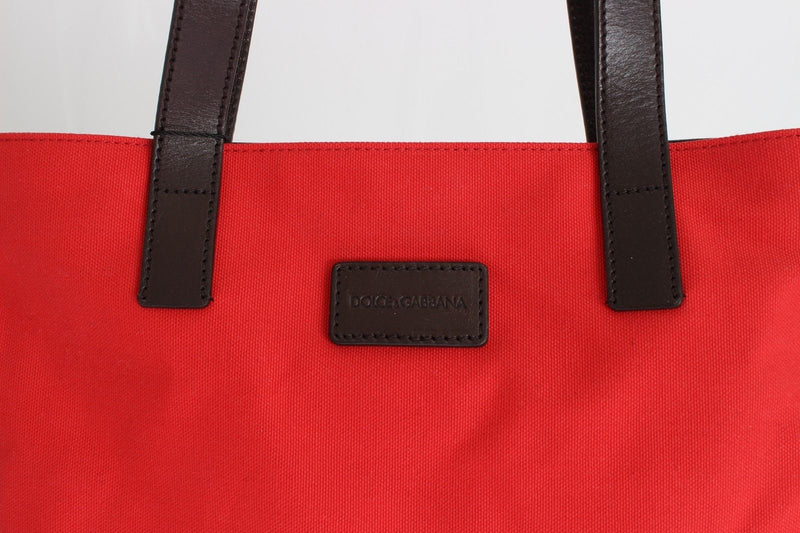 Red Denim Leather Hand Shoulder Travel Bag - Designer Clothes, Handbags, Shoes + from Dolce & Gabbana, Prada, Cavalli, & more