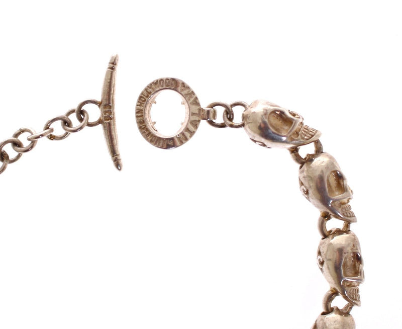 Skull 925 Sterling Silver Chain Bracelet
