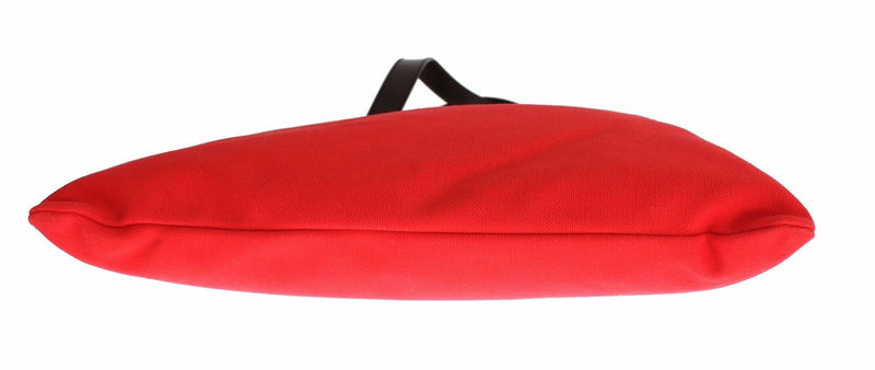 Red Denim Leather Hand Shoulder Travel Bag - Designer Clothes, Handbags, Shoes + from Dolce & Gabbana, Prada, Cavalli, & more