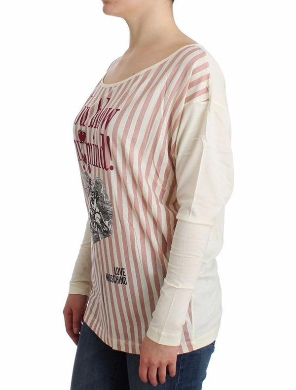 White striped longsleeved cotton top