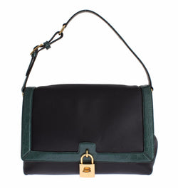 MISS BONITA Green Caiman Leather Hand Shoulder Bag - Designer Clothes, Handbags, Shoes + from Dolce & Gabbana, Prada, Cavalli, & more