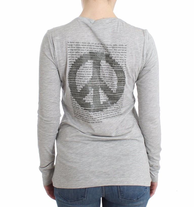 Gray longsleeved cotton top