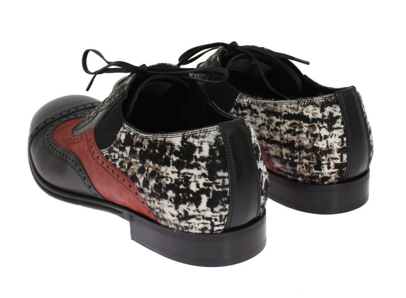 Multicolor Leather Pony Hair Shoes