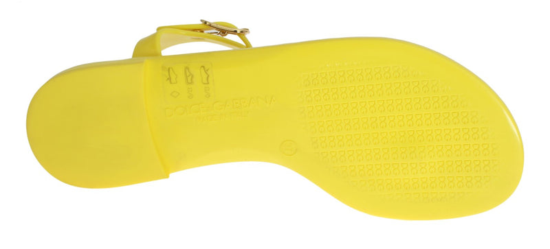 Yellow Crystal Carretto Sandals