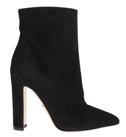 Black Suede Ankle Booties