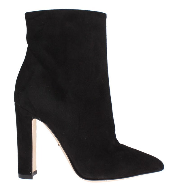 Black Suede Ankle Booties