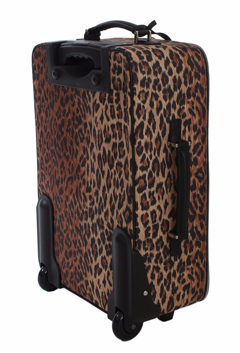 Luggage Bag Leopard Travel Cabin Suitcase Trolley