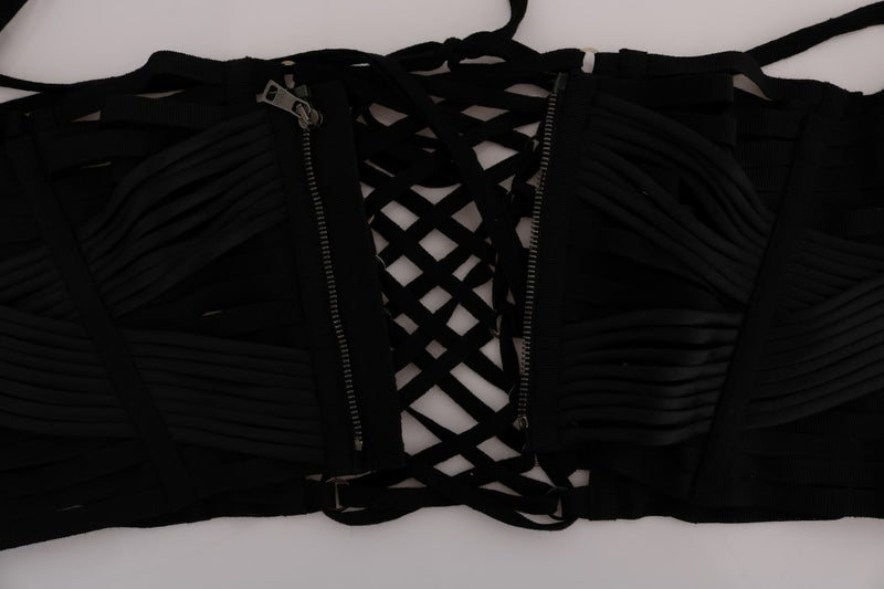 Black Stretch Waist Corset Belt