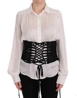 Black Stretch Waist Corset Belt