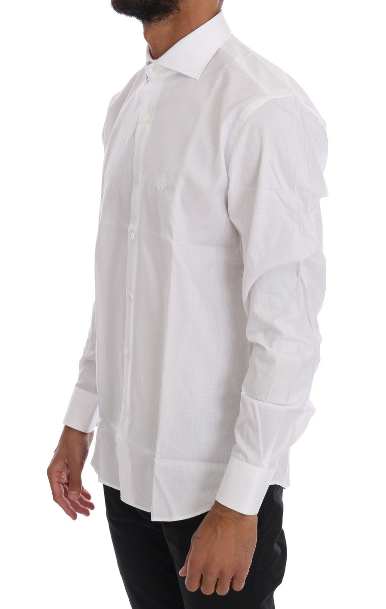 White Striped Slim Fit Shirt