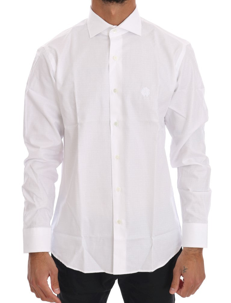 White Striped Slim Fit Shirt