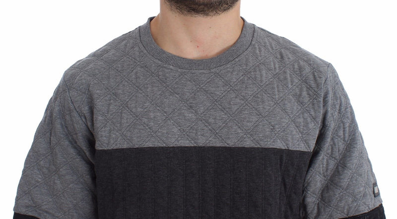 Gray Oversize Crew-neck Sweater