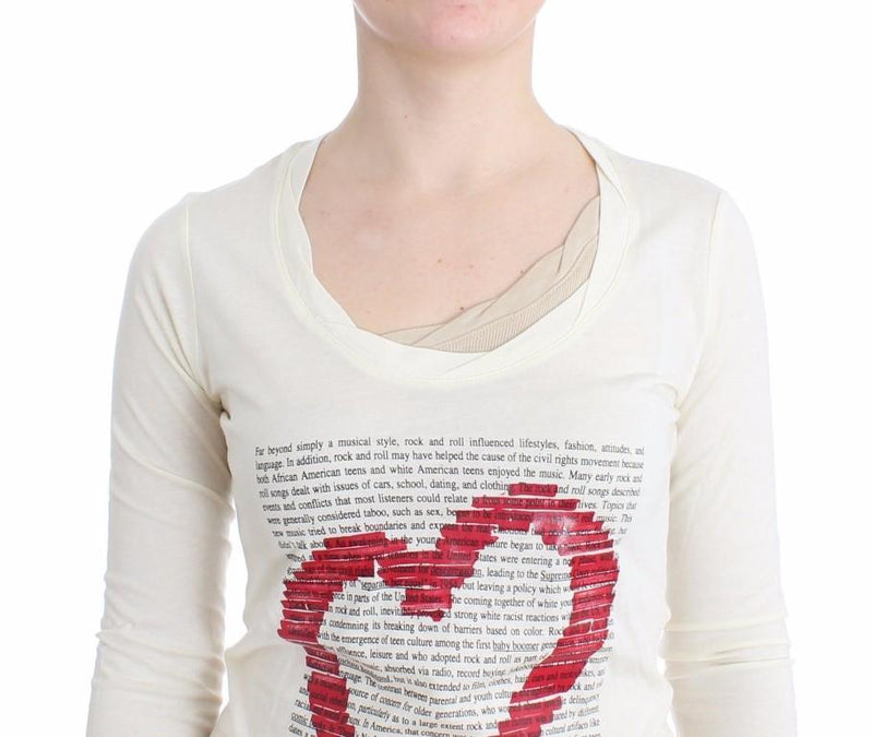 White longsleeved cotton top