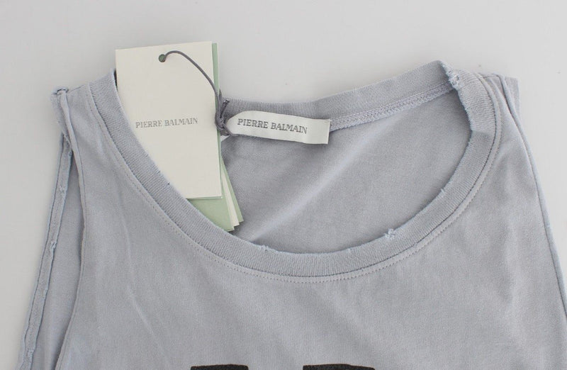 Gray branded tank top