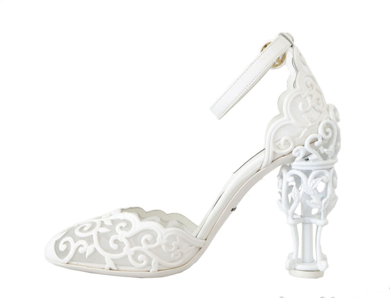 White Ankle Strap Fairytale Shoes