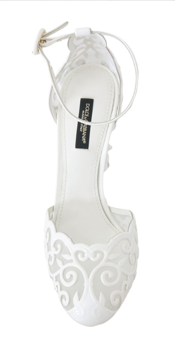 White Ankle Strap Fairytale Shoes