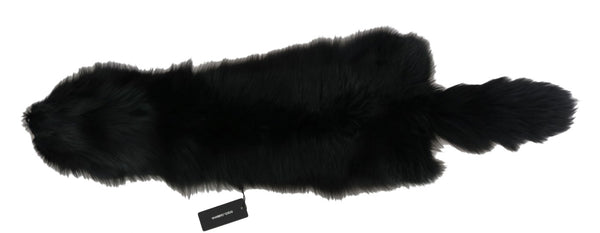 Black Silver Fox Fur Exclusive Scarf