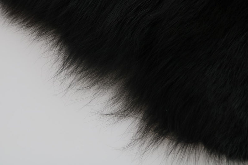Black Silver Fox Fur Exclusive Scarf