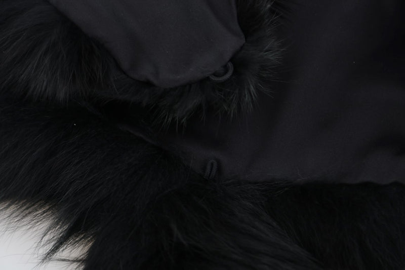 Black Silver Fox Fur Exclusive Scarf