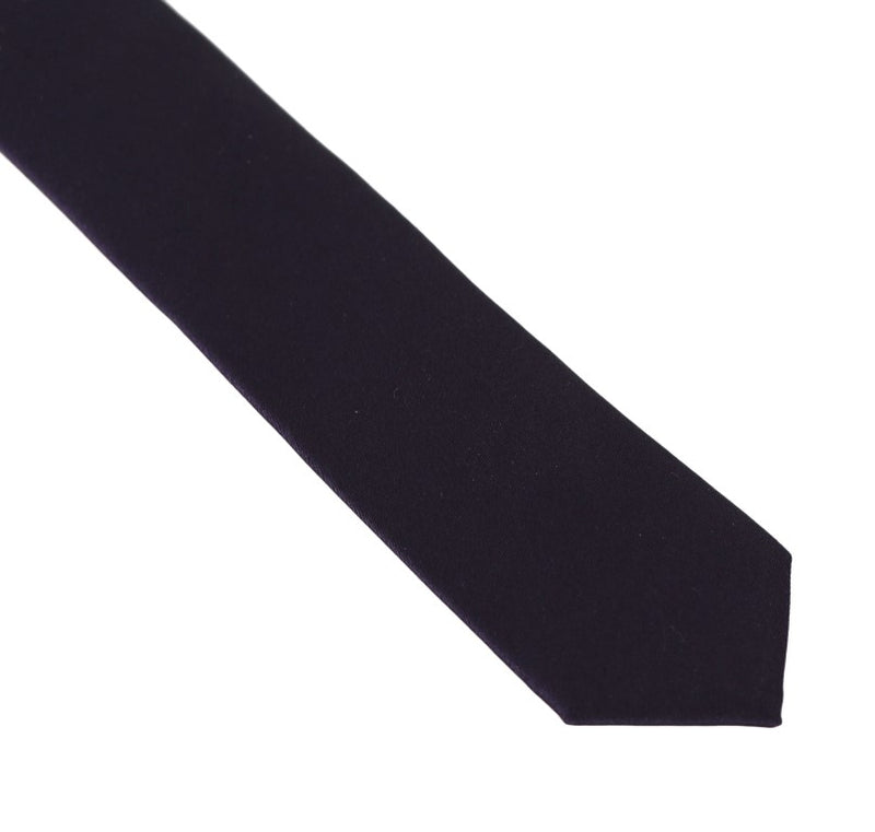 Purple Silk Slim Tie