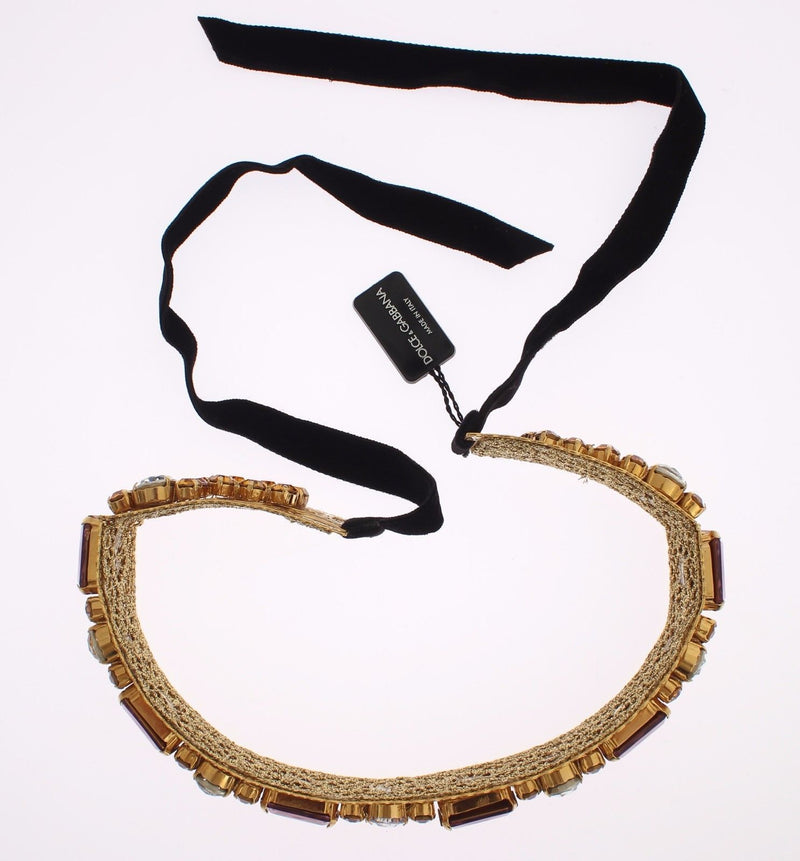 Crown Gold-plated Crystal Sicily GEMME Tiara Headband
