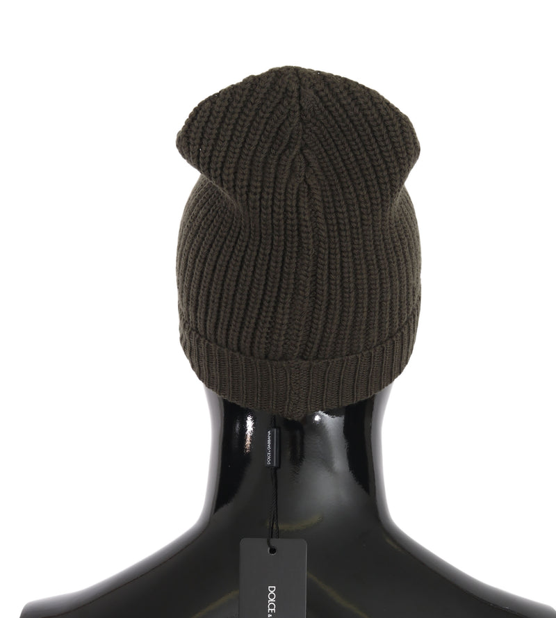 Green Beanie Wool Knitted Winter Warm Hat