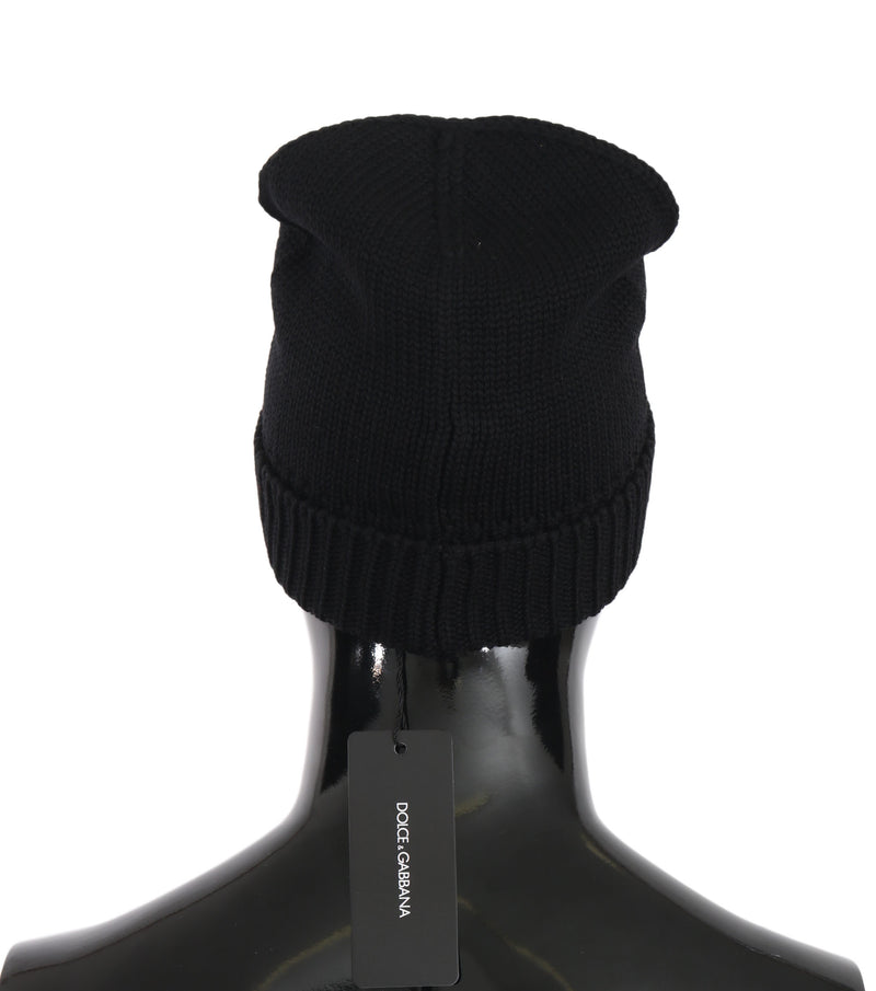 Black Beanie Wool Knitted Winter Warm  Hat