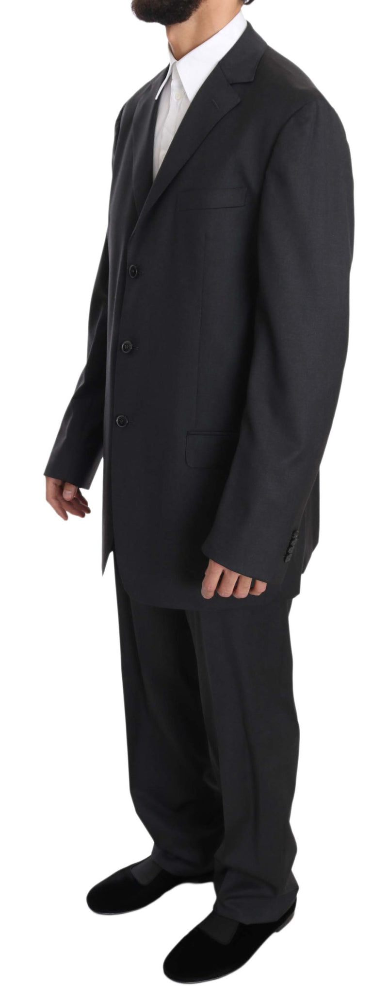 Gray Two Piece Three Button BRUNO CUOMO Exclusive Suit