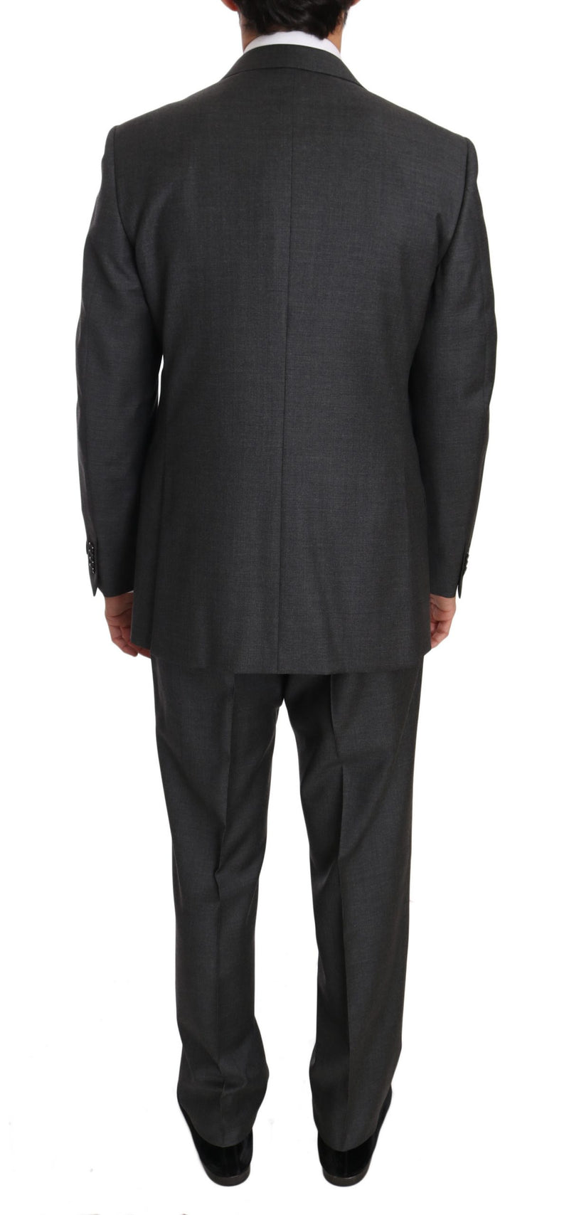 Gray two Piece 3 Button Wool suit