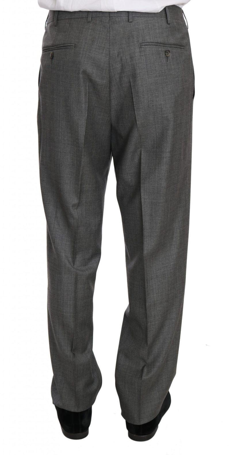 Gray two Piece 3 Button Wool suit