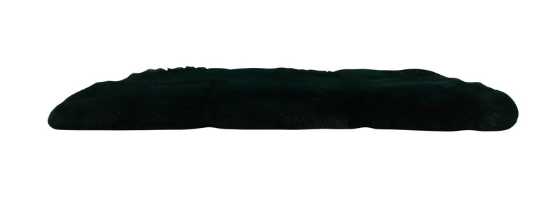 Green Leather Mink Fur Clutch Handbag