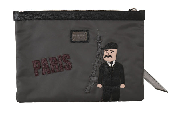 Black PARIS #dgfamily Canvas Bag