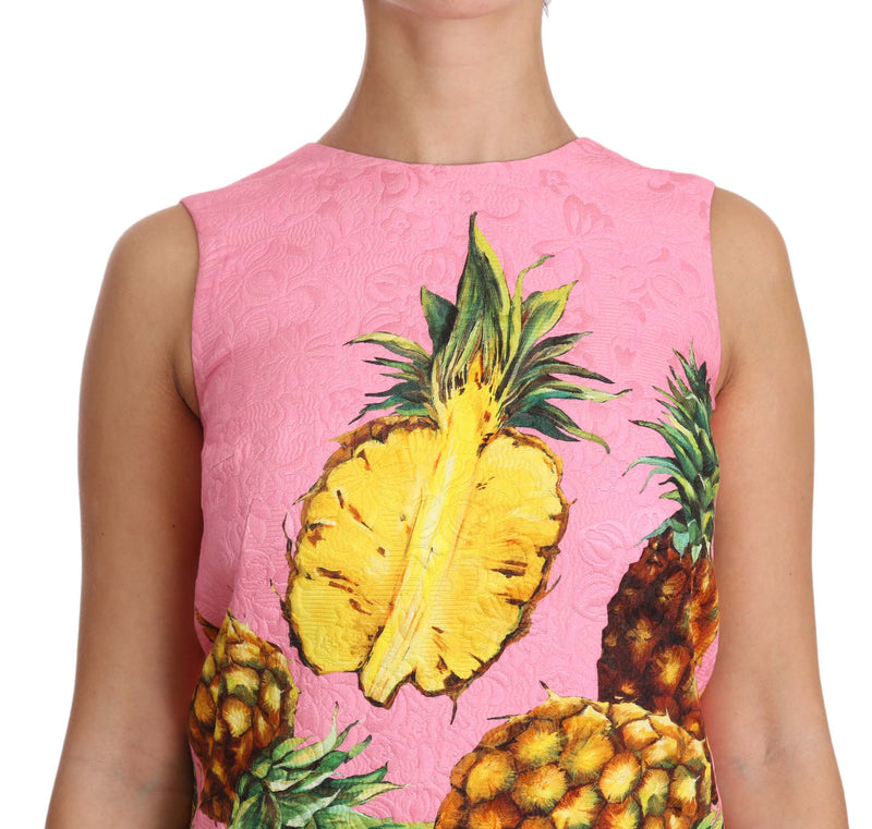 pink pineapple dress Sleeveless Sconset Lobster Print Dress Breezy & Fun