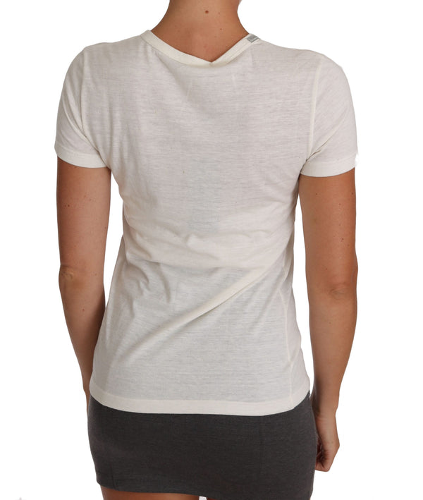 White Cotton Logo Short Sleeve T-shirt
