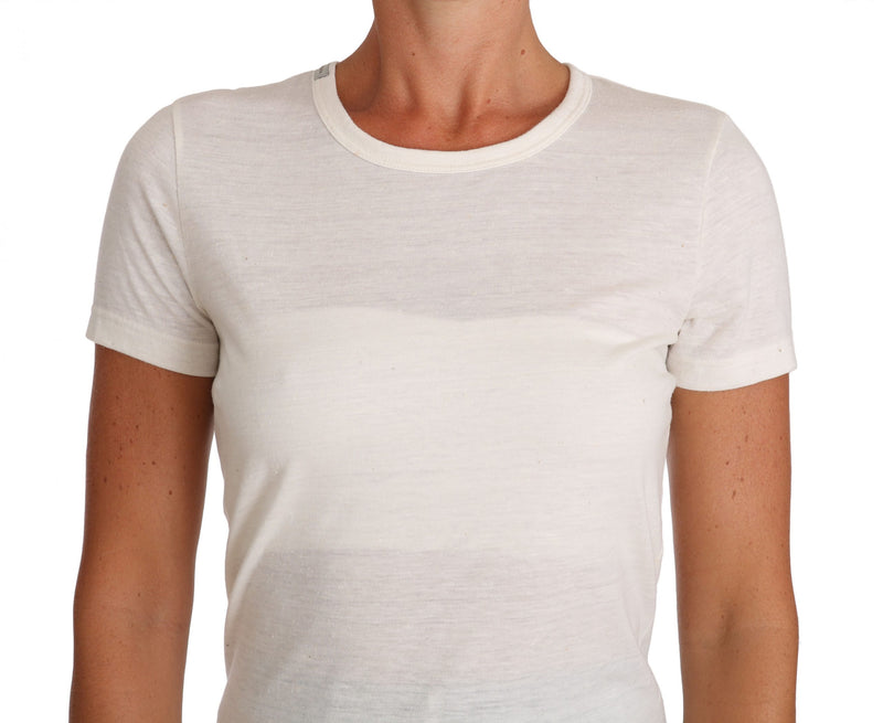 White Cotton Logo Short Sleeve T-shirt