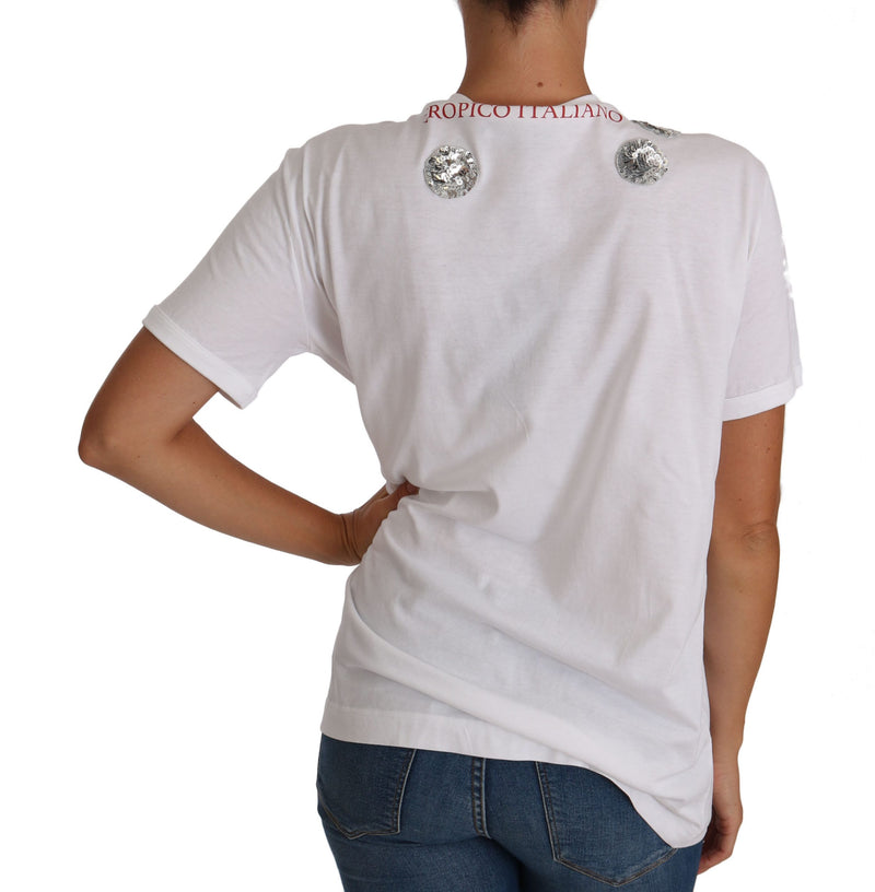 White MILANO Blouse Top T-shirt