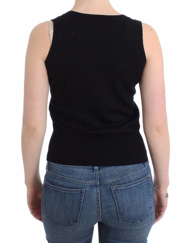 Black twinset cardigan top