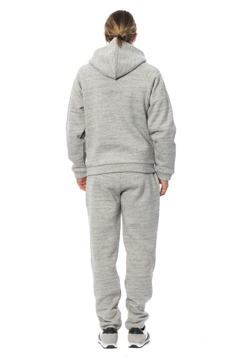 Gray Cotton Hooded Sweatsuit